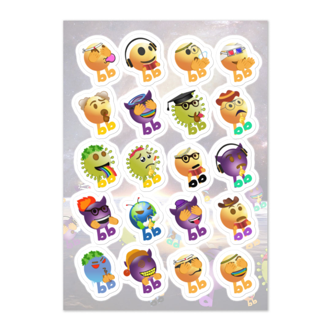 Megabb Buddy Stickers - Emojibb