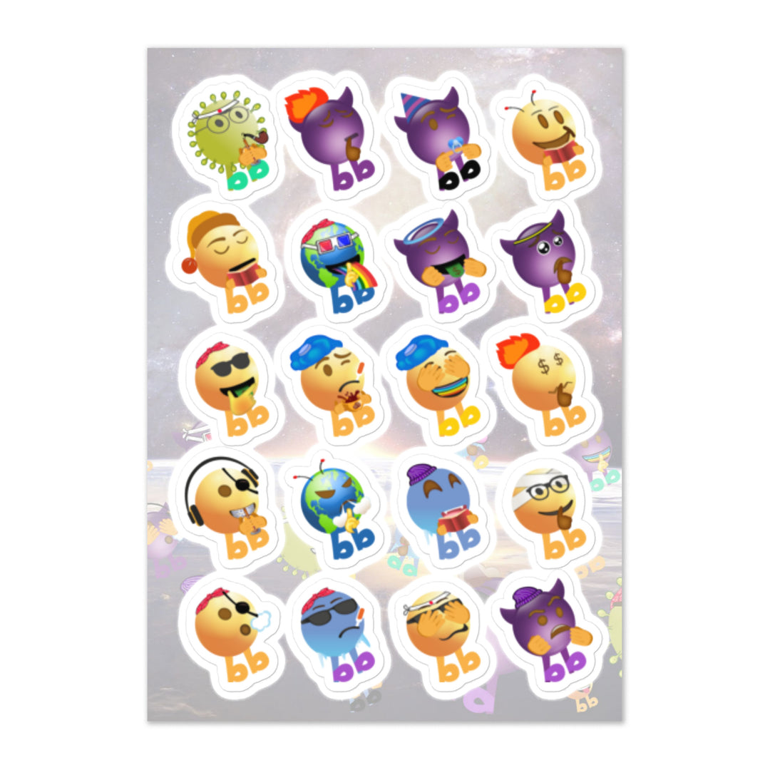 Megabb Buddy Stickers - Emojibb