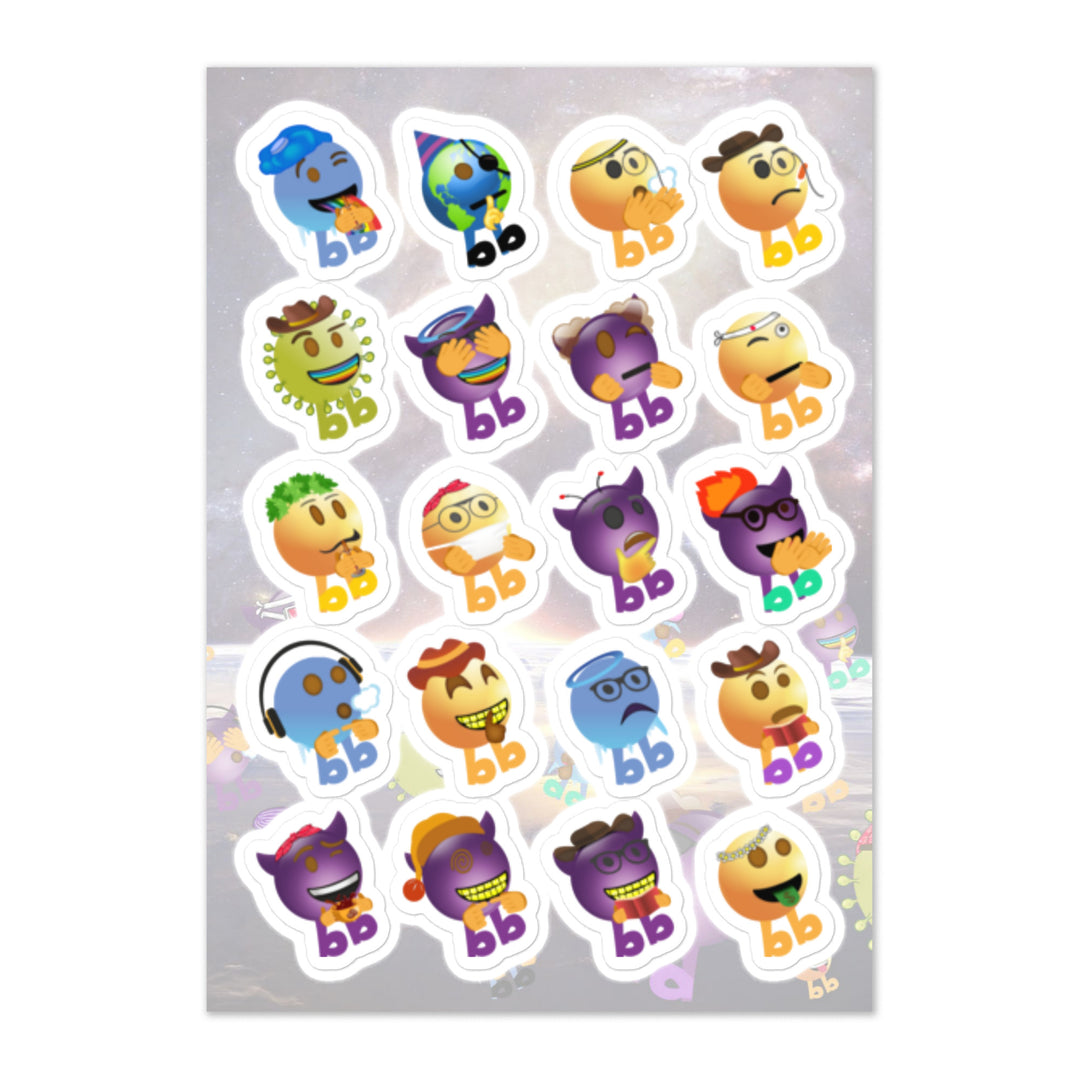 Megabb Buddy Stickers - Emojibb