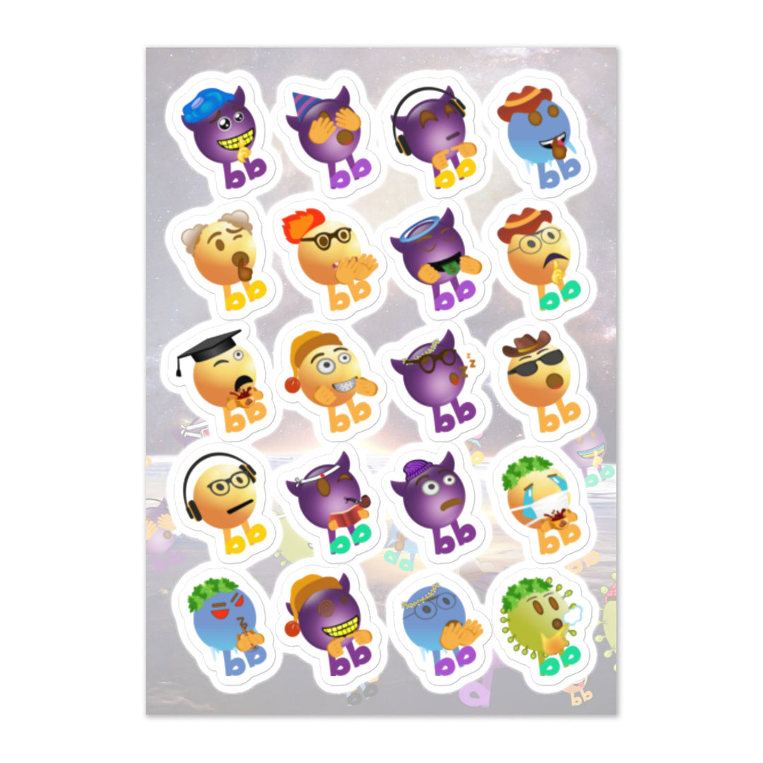 Megabb Buddy Stickers - Emojibb