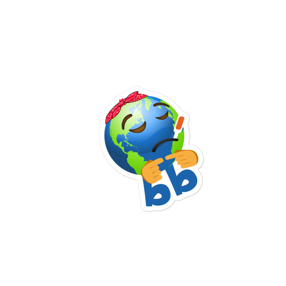 Earthbb Bubble-free sticker - Emojibb