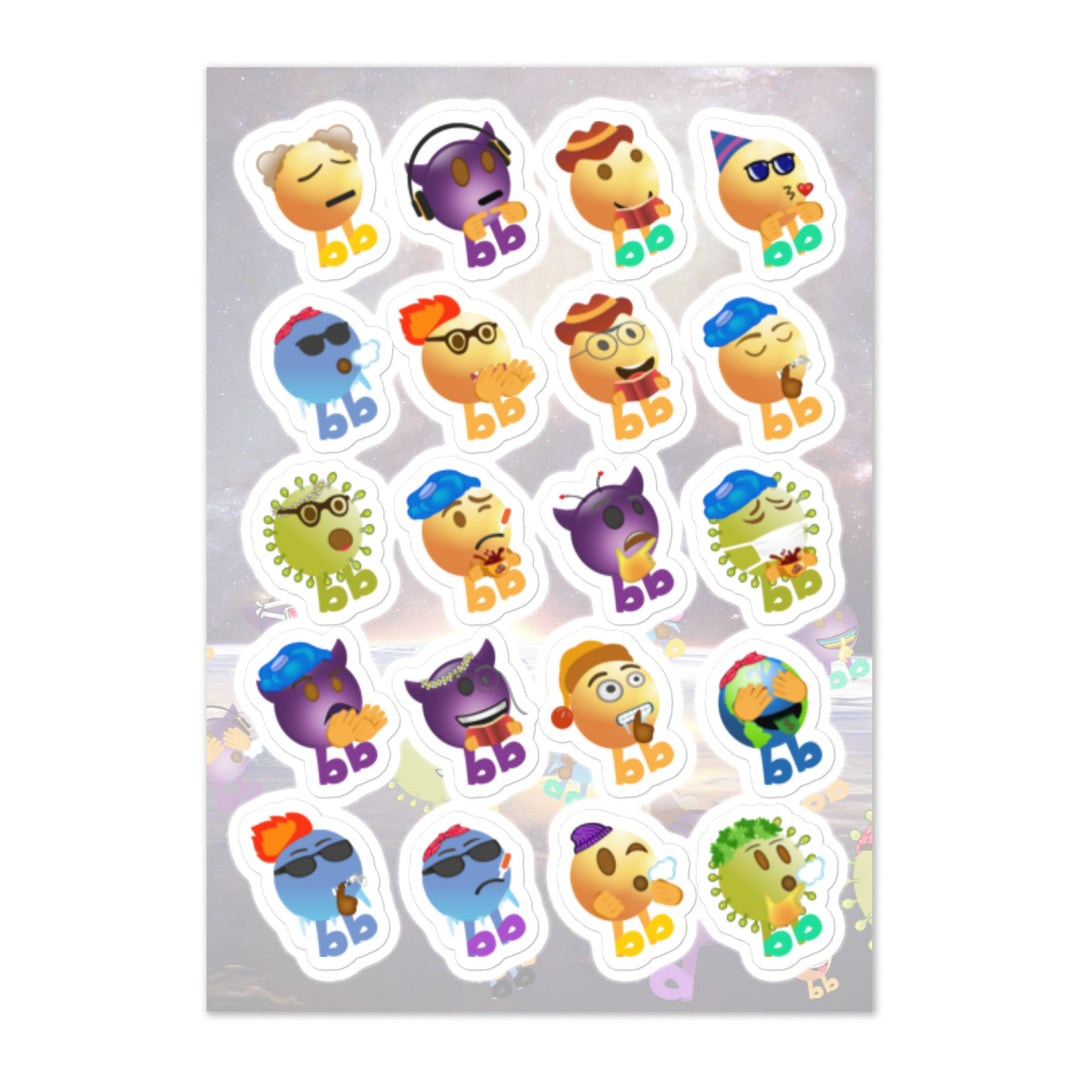 Megabb Buddy Stickers - Emojibb