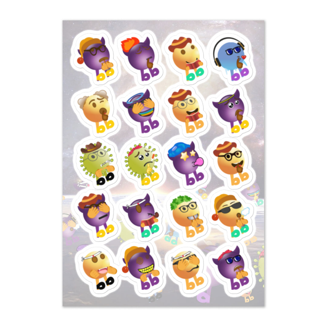 Megabb Buddy Stickers - Emojibb