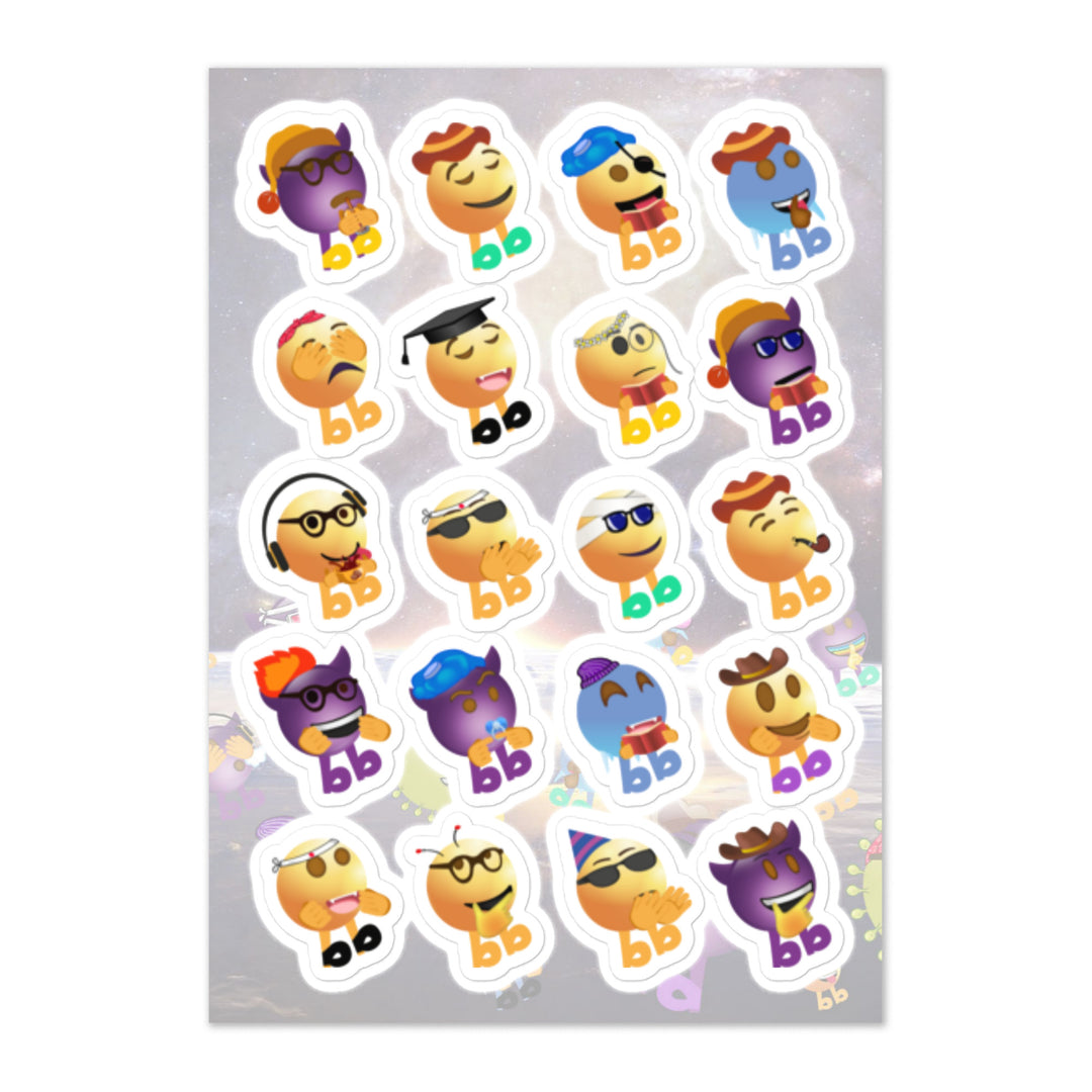 Megabb Buddy Stickers - Emojibb