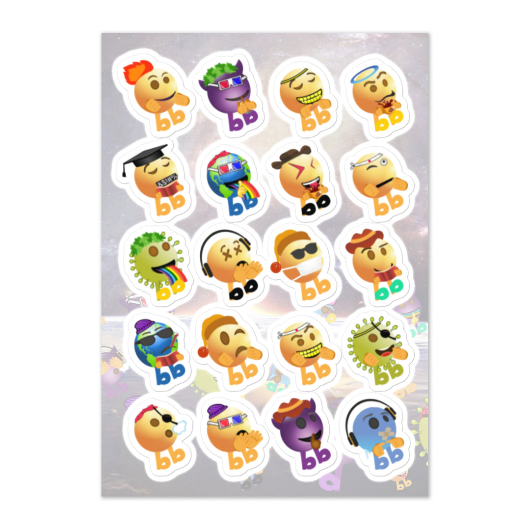 Megabb Buddy Stickers - Emojibb