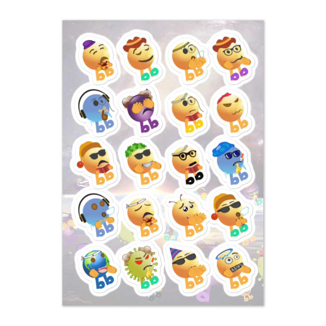 Megabb Buddy Stickers - Emojibb