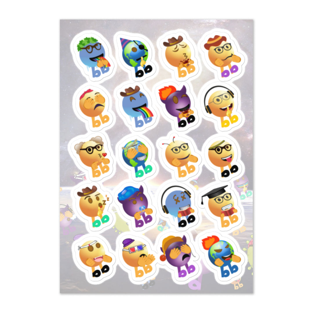 Megabb Buddy Stickers - Emojibb