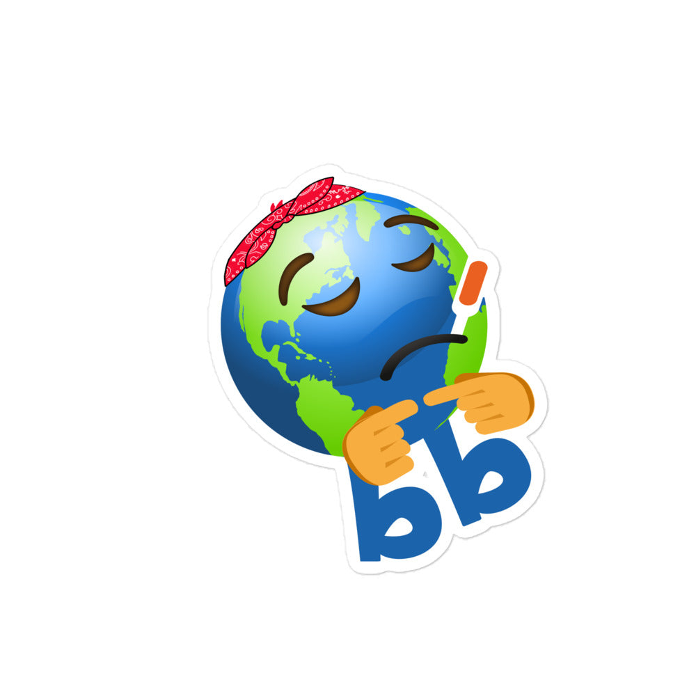 Earthbb Bubble-free sticker - Emojibb